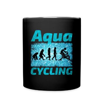 Aqua Cycling Schwimmbad Fitness Evolution - Tasse einfarbig - Schwarz - Vorne