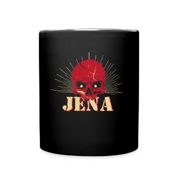 Jena Totenkopf - Tasse einfarbig - Schwarz - Vorne
