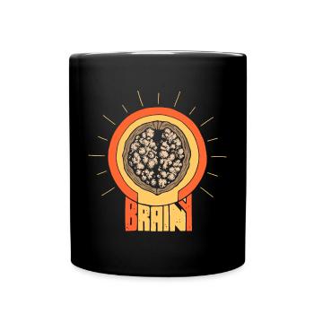 Gescheite Walnuss - Tasse einfarbig - Schwarz - Vorne