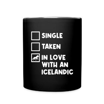 Gallop Icelandic Horses Horse Love Statement Horses - Full Colour Mug - black - Front