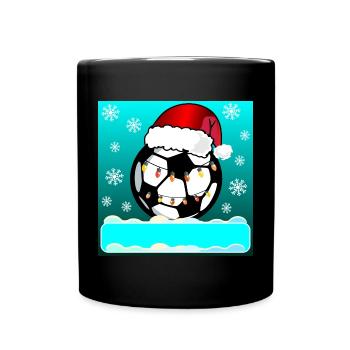 Personalized Christmas Gifts - SOCCER NAME - Full Colour Mug - black - Front