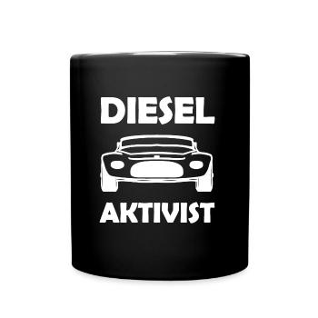Der Diesel Aktivist - Tasse einfarbig - Schwarz - Vorne