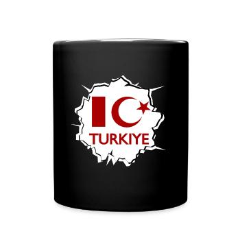 Turkey Love - Full Colour Mug - black - Front