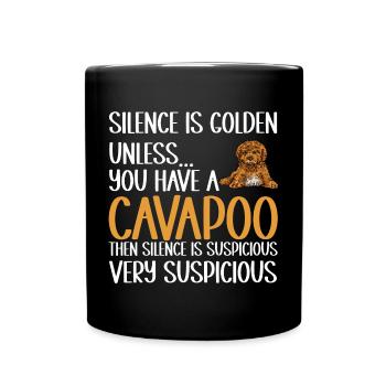 Cavapoo Cavoodle Capoodle Chien - Mug uni - noir - Devant