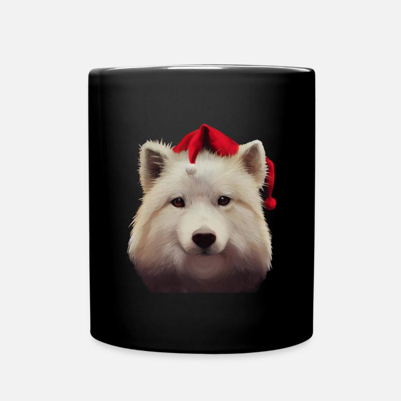 Samojede Weihnachten - Samojede - Tasse einfarbig - Schwarz
