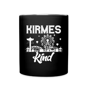 Kirmeskind Jahrmarkt Rummel Volksfest Schausteller - Tasse einfarbig - Schwarz - Vorne