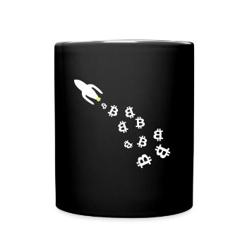 La Voie lactée Bitcoin - Mug uni - noir - Devant