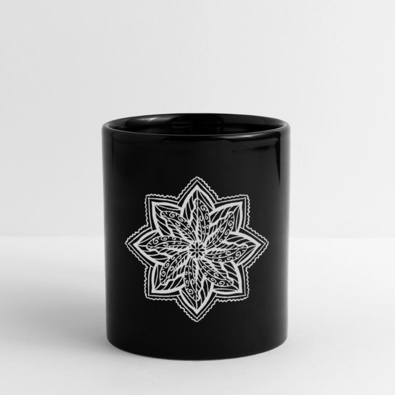 Mandala Tasse einfarbig