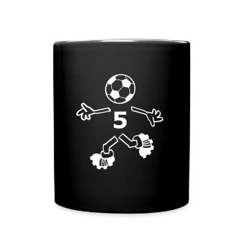 Le joueur numéro 5 - Mug uni - noir - Devant