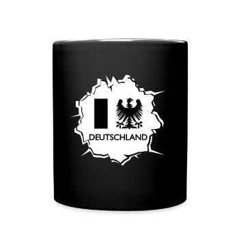 Un cœur pour l’Allemagne - Mug uni - noir - Devant