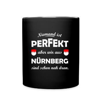 Heimatstadt Nürnberg - Tasse einfarbig - Schwarz - Vorne