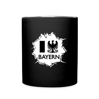 Chez nous en Bavière - Mug uni - noir - Devant