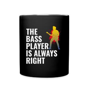 Bass Guitar Player Music Musician Bassist Funny - Full Colour Mug - black - Front