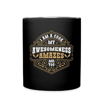 Chef Gourmet Cooking Spoon Chef - Full Colour Mug - black - Front