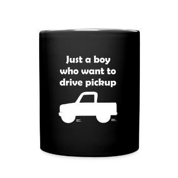 Le chauffeur de camion - Mug uni - noir - Devant