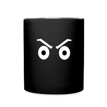 Angry Eyes Clipart - Full Colour Mug - black - Front