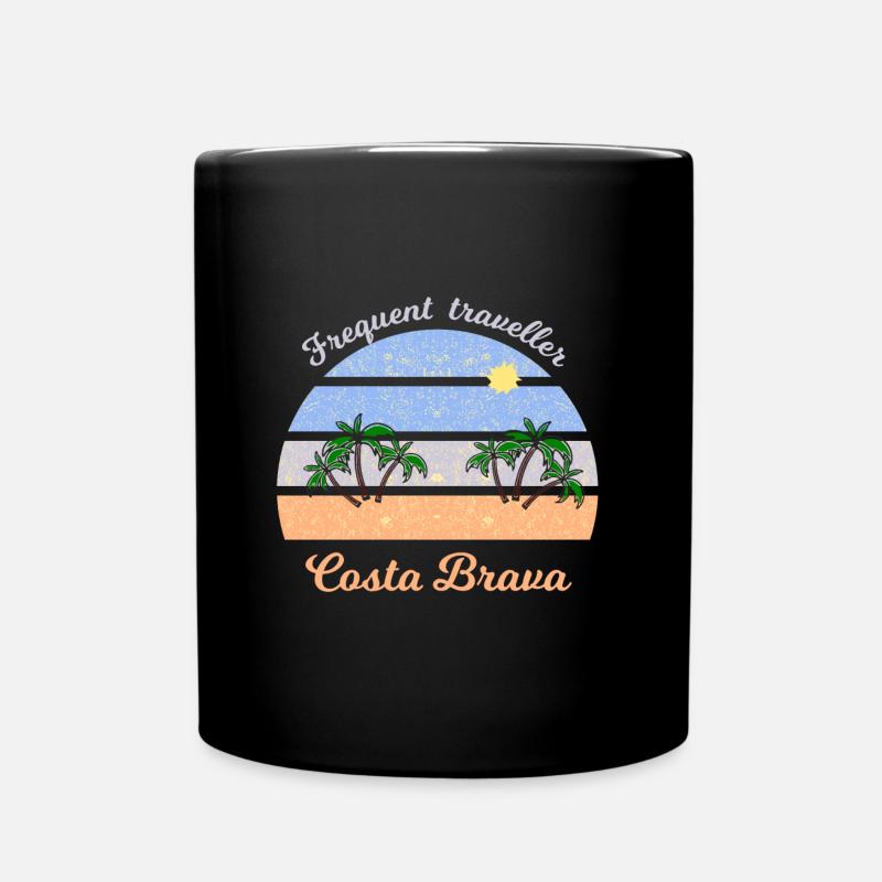 Urlaub an der Costa Brava - Tasse einfarbig - Schwarz