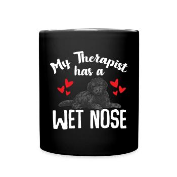 Chien Doodle Black Goldendoodle - Mug uni - noir - Devant