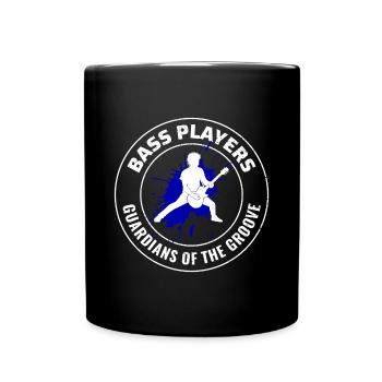Bass Guitar Player Music Musician Bassist Funny - Full Colour Mug - black - Front