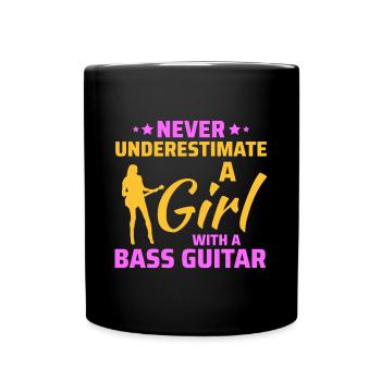 Basse Guitariste Musicien Musicien Bassiste Funny - Mug uni - noir - Devant