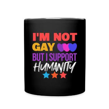 Cool Lgbt Statement Rechte Homosexueller Herz - Tasse einfarbig - Schwarz - Vorne