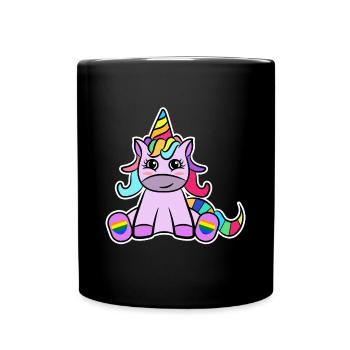 Unicorn Lgbt Rights of Homosexual Sexuality - Full Colour Mug - black - Front