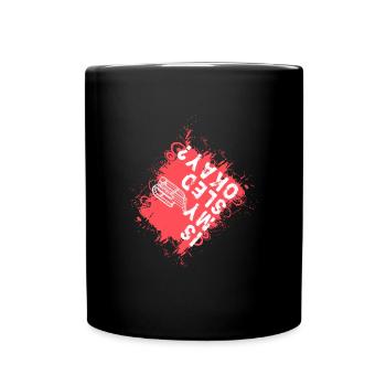 Sleigh Christmas Winter Sports - Full Colour Mug - black - Front