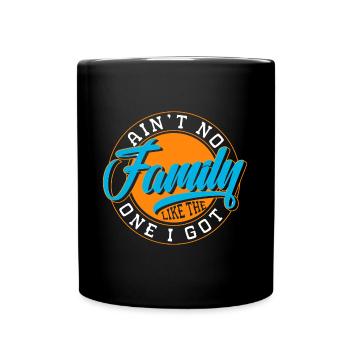 Liebe Treffen Familienfest - Tasse einfarbig - Schwarz - Vorne