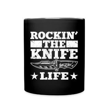 Idée cadeau de collectionneur de couteaux | Couteaux Collection Hobby - Mug uni - noir - Devant