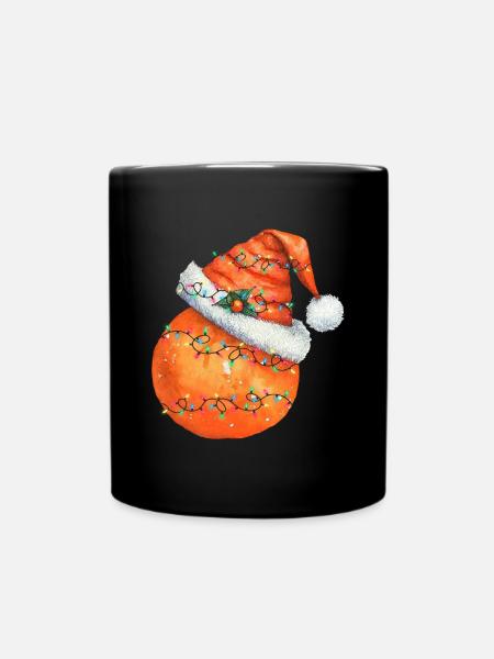 christmas Orange - Tasse einfarbig - Schwarz