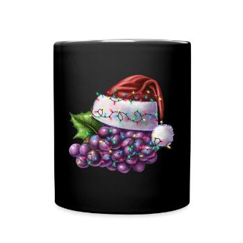 Raisins de Noël - Mug uni - noir - Devant