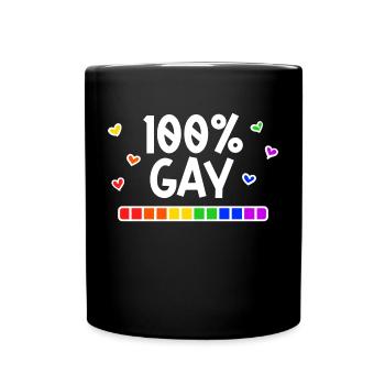 Déclaration Rainbow Lgbt Bisexuel Sexualité Gay - Mug uni - noir - Devant