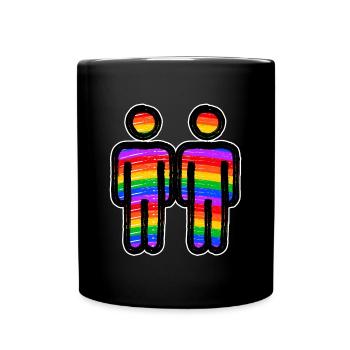 Gleichgeschlechtliche Partnerschaft Liebe Lgbt - Tasse einfarbig - Schwarz - Vorne