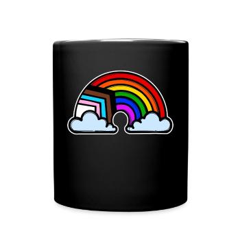Right-wing homosexual Lgbt rainbow homosexual - Full Colour Mug - black - Front