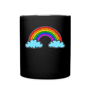 Right-wing homosexual rainbow Lgbt sexuality - Full Colour Mug - black - Front