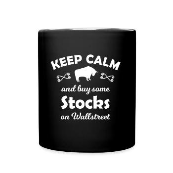 Le trader boursier - Mug uni - noir - Devant