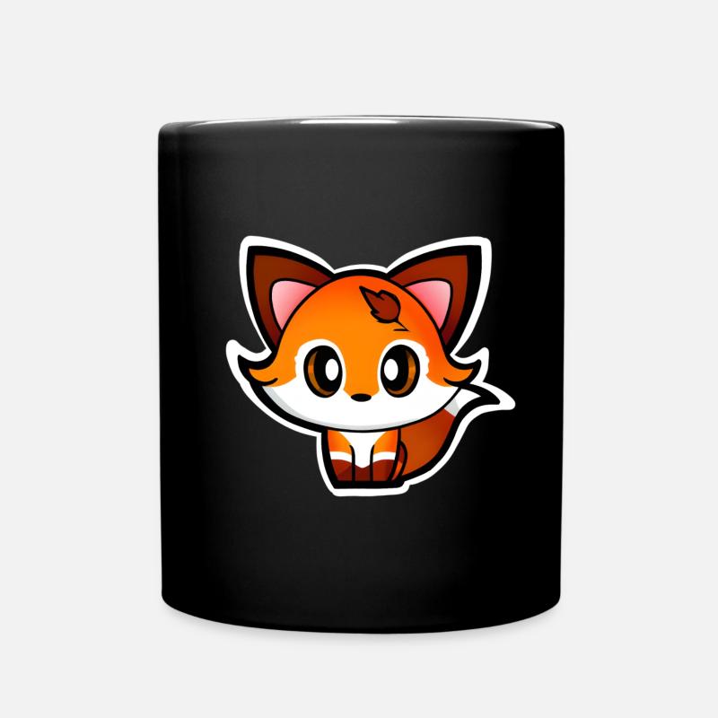 Renard - Mug uni - noir