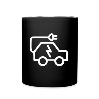 Electric car - Full Colour Mug - black - Front