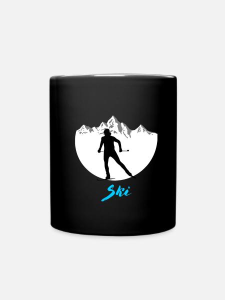 Ski de fond - Mug uni - noir
