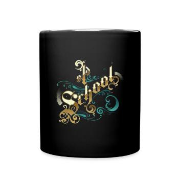 Old school - Full Colour Mug - black - Front