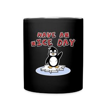 Pingouin Ice Bird Statement Cold Antarctica Animal - Mug uni - noir - Devant