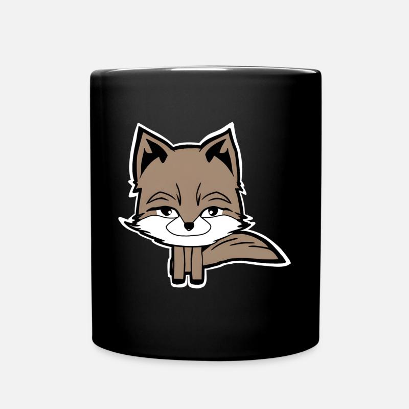 Fuchs - Tasse einfarbig - Schwarz