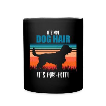No dog hair, but fur - Fetti Field Spaniel - Full Colour Mug - black - Front