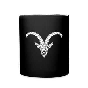 Steinbock - Tasse einfarbig - Schwarz - Vorne