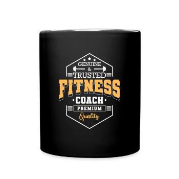 Fitnessstudio Trainer Bodybuilding Job - Tasse einfarbig - Schwarz - Vorne