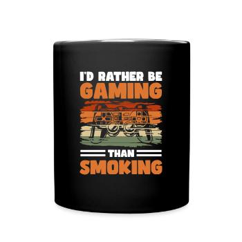 Non-smokers do not smoke addiction - Full Colour Mug - black - Front