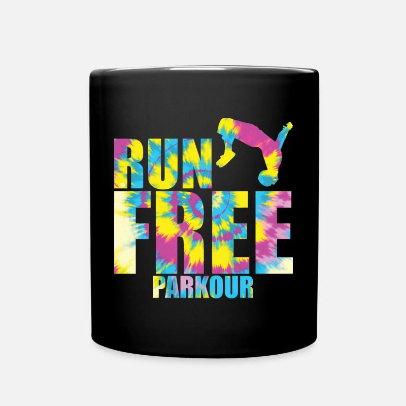 Parkour - Tasse einfarbig - Schwarz