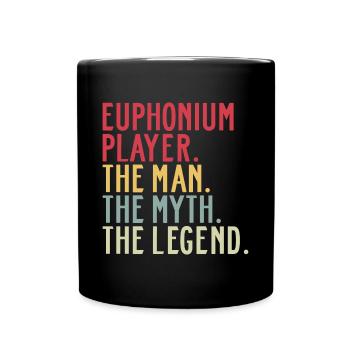Euphonium Euphoniste Papa Proverbes Drôle - Mug uni - noir - Devant