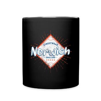 Norwich England UK City Skyline Home Love - Full Colour Mug - black - Front