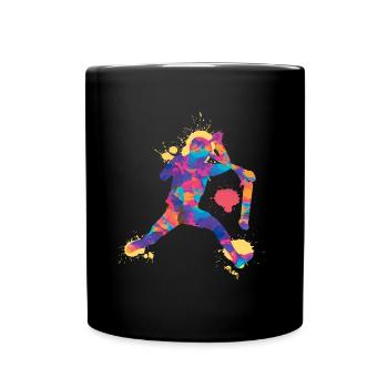 Scooter stunt colorful - Tasse einfarbig - Schwarz - Vorne